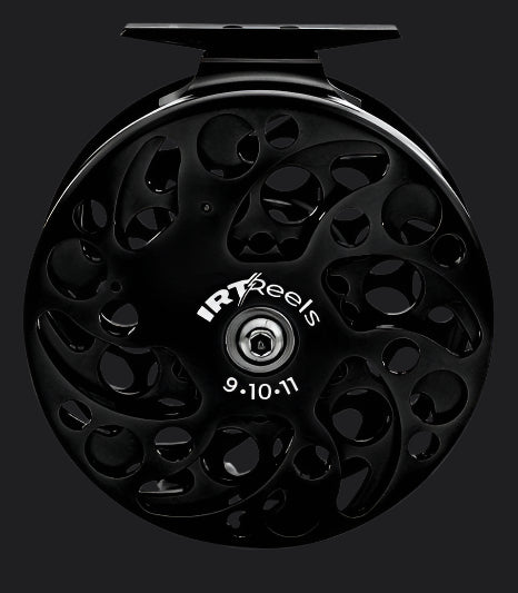 nine ten eleven fly reel black