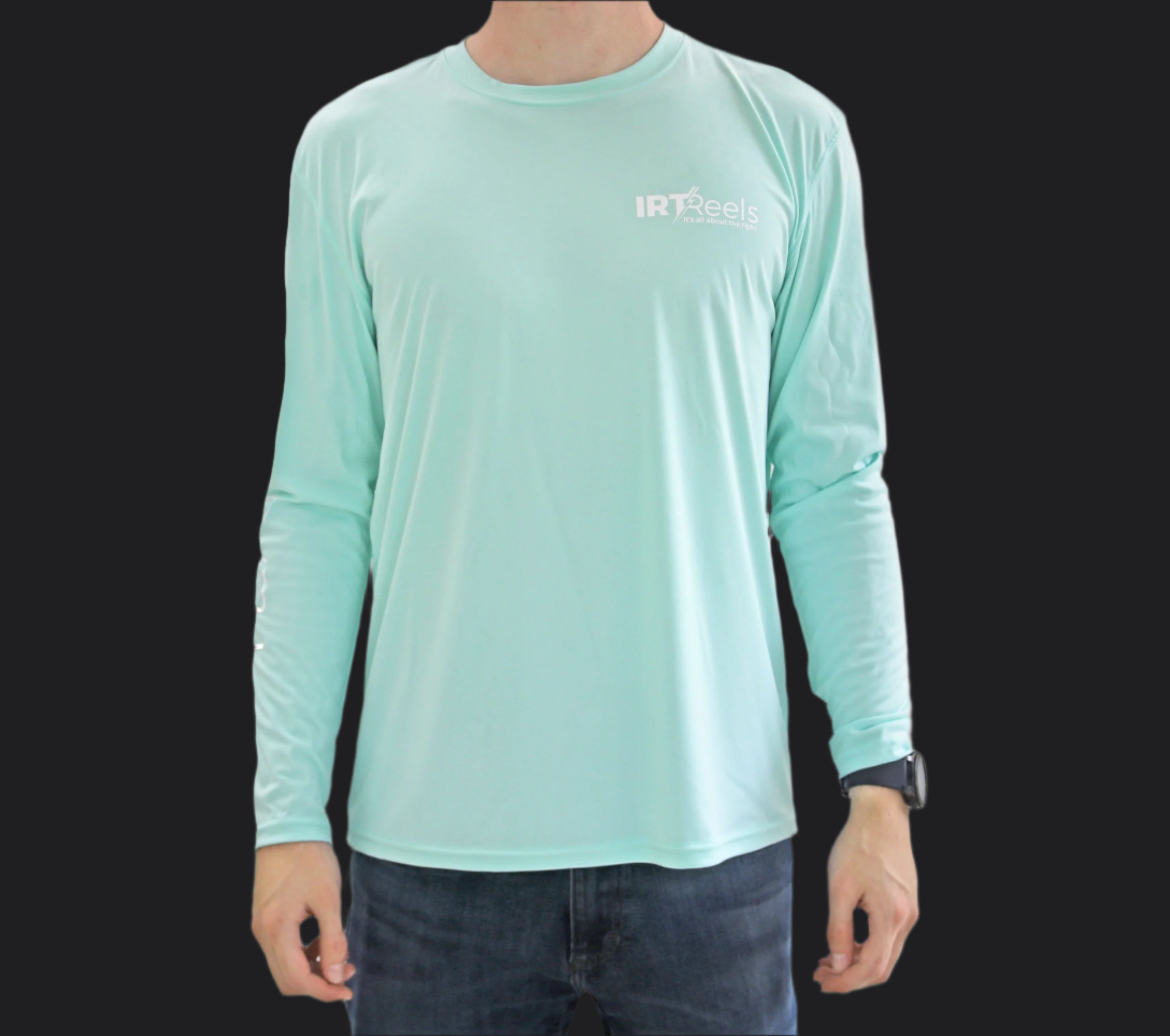 Tails Up Long Sleeve Performance Tee-Teal