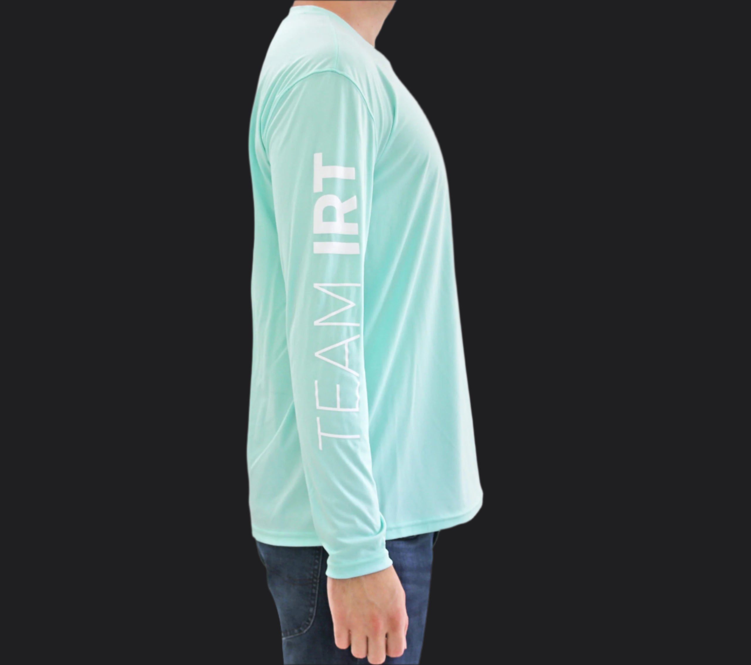 Tails Up Long Sleeve Performance Tee-Teal