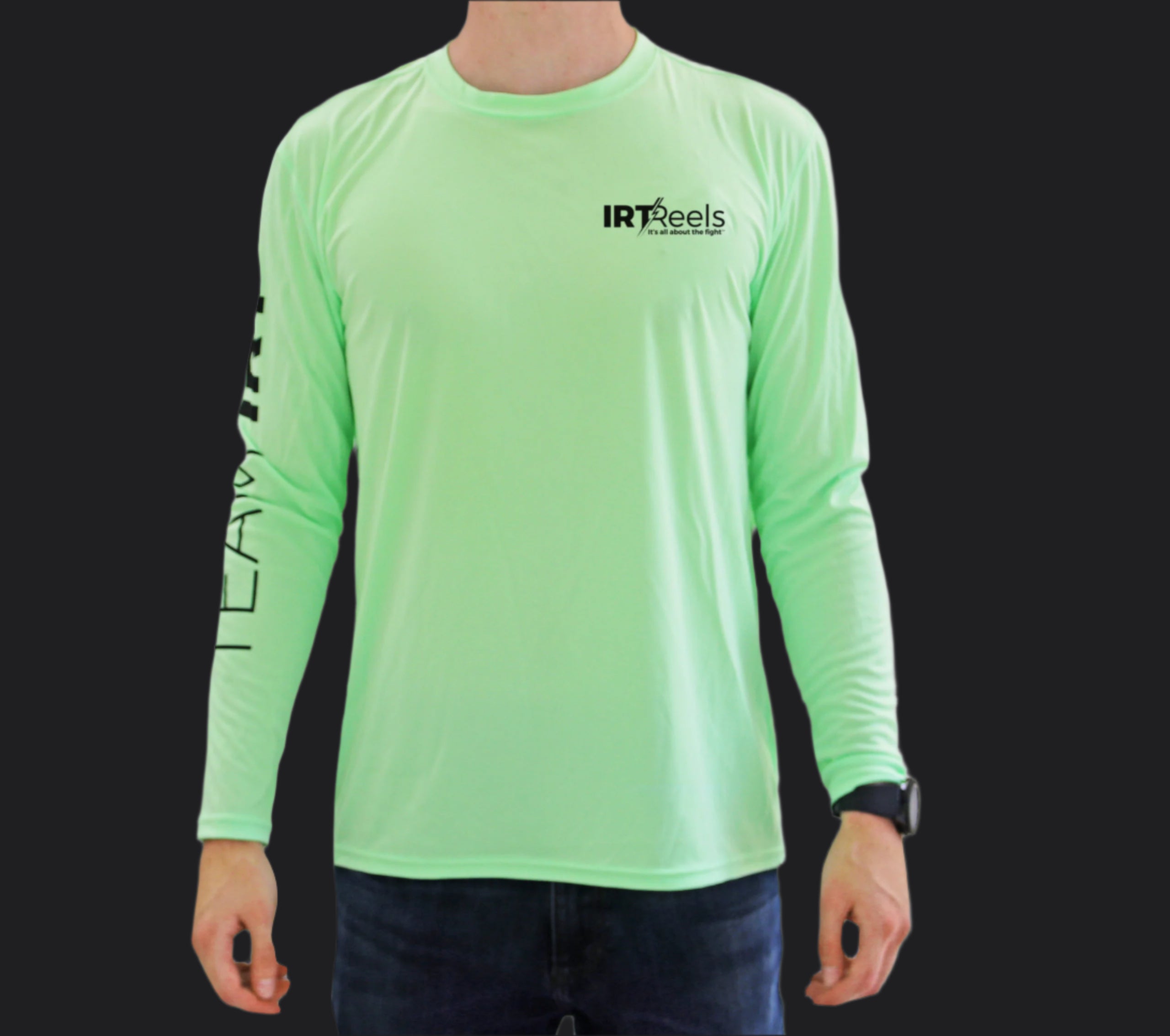 "Team IRT" Long Sleeve Performance Tee - Poison