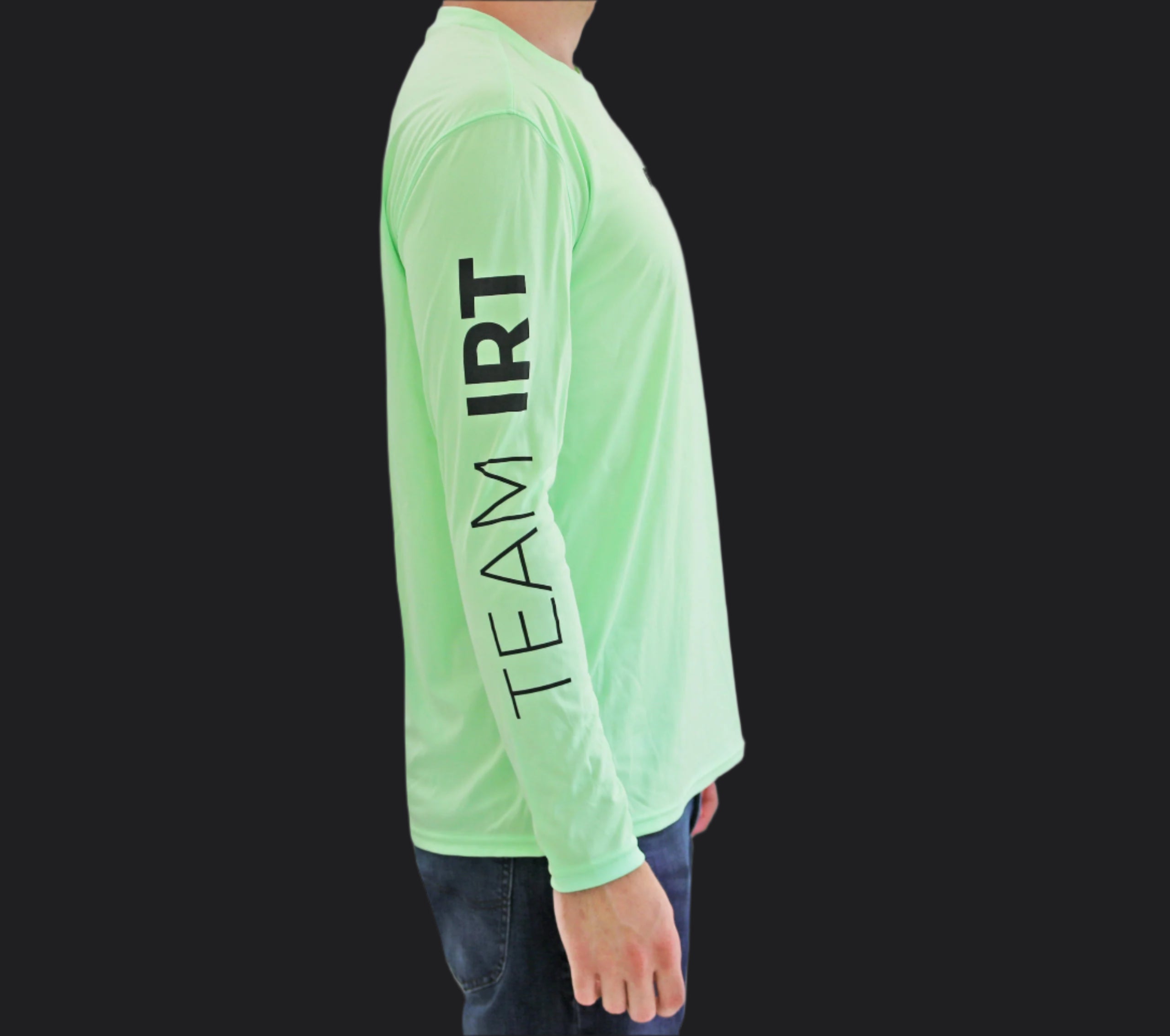 "Team IRT" Long Sleeve Performance Tee - Poison