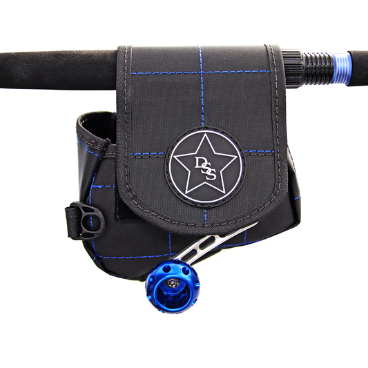 RB10 Dark Star Surfcasting Reel Cover - Black/Blue - Default Title