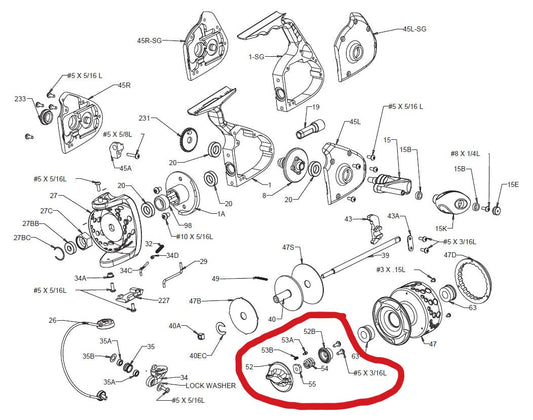 IRT® Reels Drag Knob Assembly - 400/500 / Silver