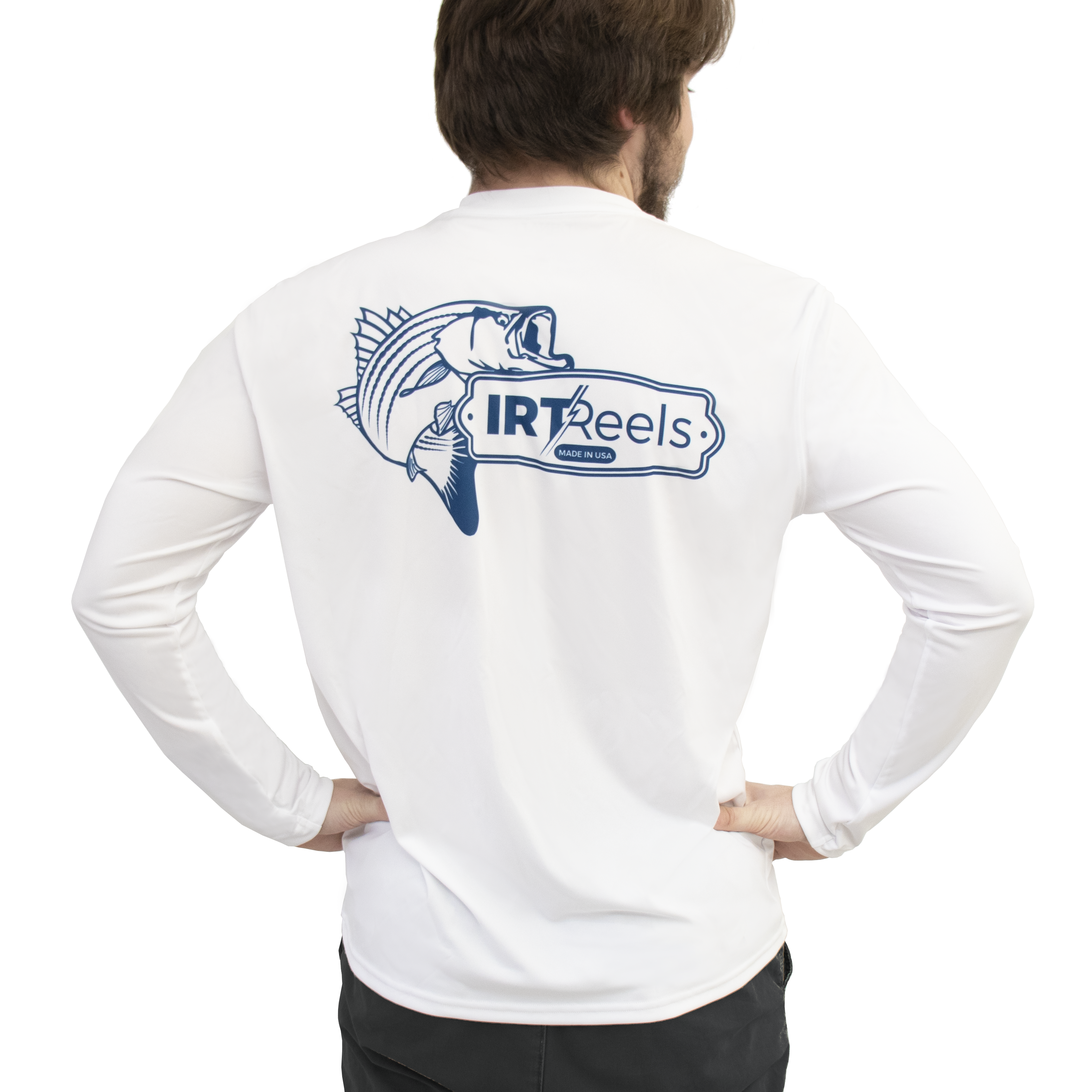 "All About that Striped Bass" Performance Long Sleeve Denali Shirt - X-Large